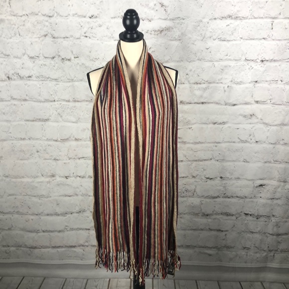 NWT Alpaca Multicolored Scarf 🧣 Sz OZ - Picture 7 of 7